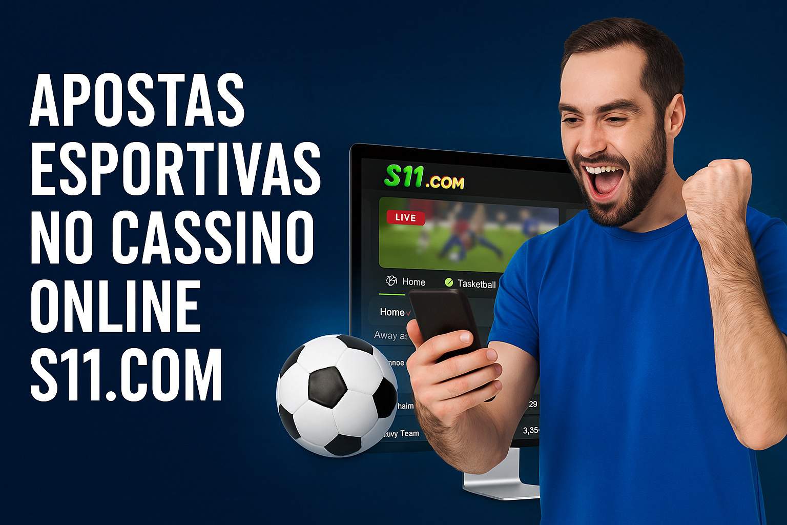 Aposte em apostas esportivas no cassino online S11.COM