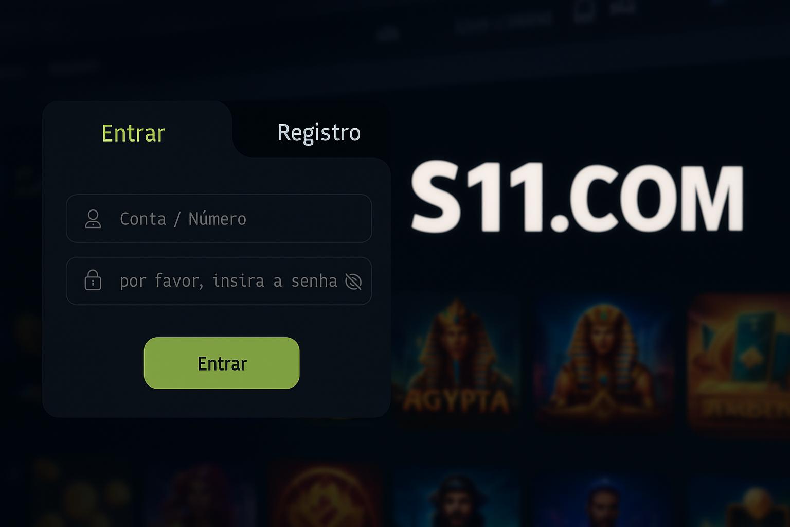 Login no Cassino S11.COM